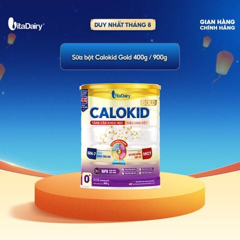 Sữa bột Calokid Gold 0+ - Lon 900g - Dùng cho chế độ ăn đặc biệt - Giúp bé bổ sung dinh dưỡng, hỗ trợ tăng cân hiệu quả 