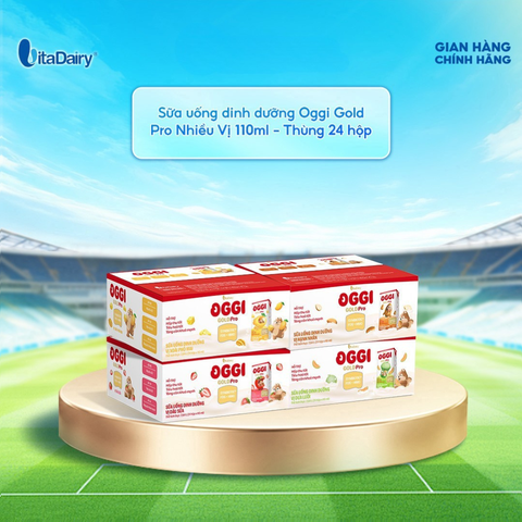  [THÙNG 24 HỘP] Sữa uống dinh dưỡng Oggi Gold Pro Nhiều Vị hỗ trợ hấp thu, tiêu hóa 
