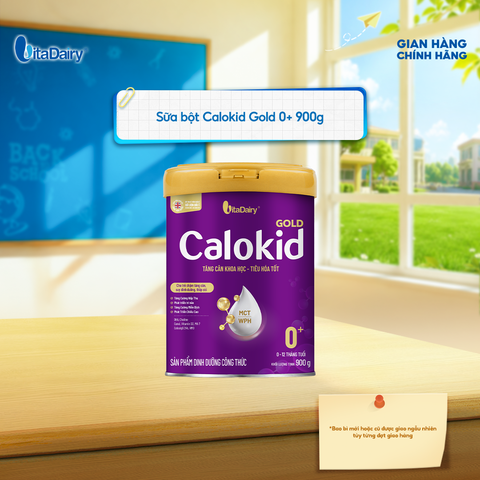  Sữa bột Calokid Gold 0+ - Lon 900g - Dùng cho chế độ ăn đặc biệt - Giúp bé bổ sung dinh dưỡng, hỗ trợ tăng cân hiệu quả 