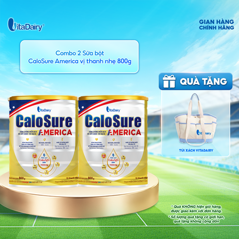  Combo 2 Sữa bột CaloSure America 800g (Vị thanh nhẹ) - VitaDairy 