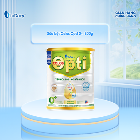  Sữa bột Colos Opti 0+ Lon 800g - Hỗ trợ tiêu hoá, bổ sung dinh dưỡng 