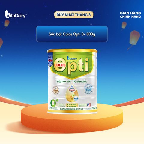 Sữa bột Colos Opti 0+ Lon 800g - Hỗ trợ tiêu hoá, bổ sung dinh dưỡng 