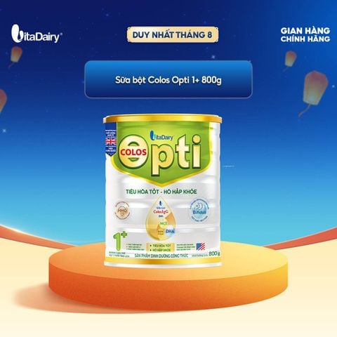  Sữa bột Colos Opti 1+ Lon 800g - Hỗ trợ tiêu hoá, bổ sung dinh dưỡng 