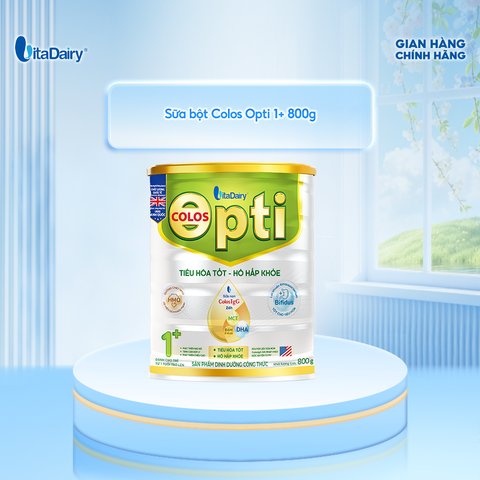  Sữa bột Colos Opti 1+ Lon 800g - Hỗ trợ tiêu hoá, bổ sung dinh dưỡng 