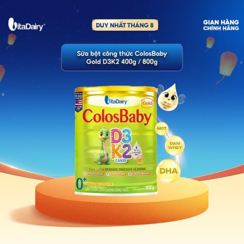  SPDD công thức Colosbaby Gold D3K2 0+ 400g/800g 
