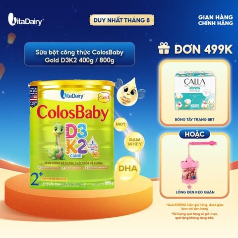  SPDD công thức Colosbaby Gold D3K2 2+ 800g 