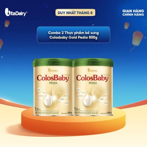  [COMBO 2 LON] Thực phẩm dùng cho chế độ ăn đặc biệt Colosbaby Gold Pedia 800g 