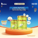  [COMBO TIẾT KIỆM 1.2KG] Sữa bột ColosBaby Gold cải tiến cho trẻ 0+ – Hỗ trợ tăng cân – Lon 400g + 800g 