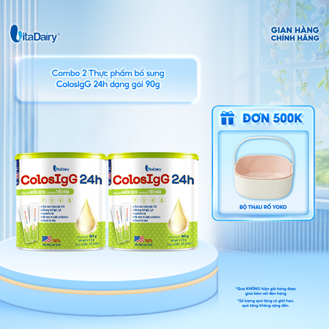  [COMBO 2 LON] Thực phẩm bổ sung ColosIgG 24h 90g - VitaDairy 