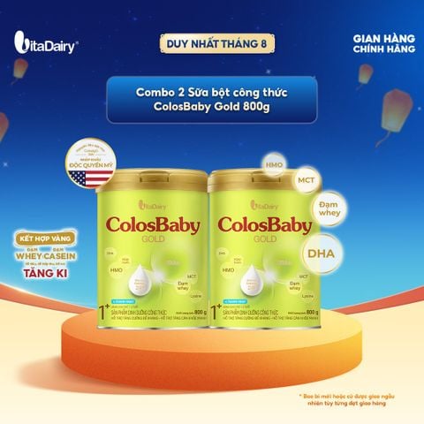  [COMBO 2 LON] SPDD công thức ColosBaby Gold 1+ 800g (Cải tiến) 