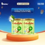  [COMBO 2 LON] Sữa bột ColosBaby Lactoferrin 0+ - Bổ sung kháng thể giúp bé tăng đề kháng - Lon 800g 