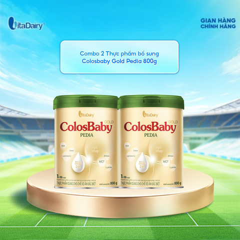  [COMBO 2 LON] Thực phẩm dùng cho chế độ ăn đặc biệt Colosbaby Gold Pedia 800g 