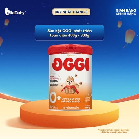  Sữa bột Oggi Phát triển toàn diện 0+ Lon 800g - Hỗ trợ bé tăng cân nhanh, tăng cường miễn dịch, phát triển thể chất toàn diện 