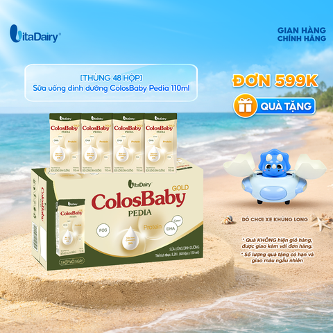  [THÙNG 48 HỘP] Sữa uống dinh dưỡng ColosBaby Pedia 110ml 