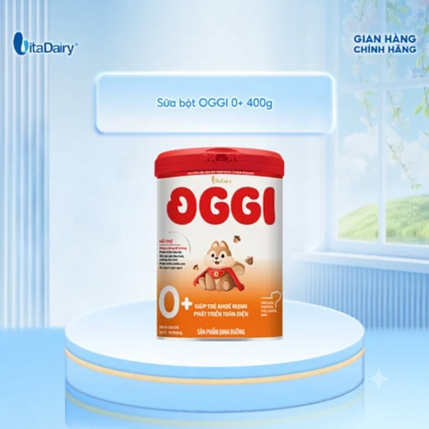  Sữa bột OGGI 0+ 400g tăng cường đề kháng, giúp bé khoẻ mạnh, phát triển toàn diện - VitaDairy 