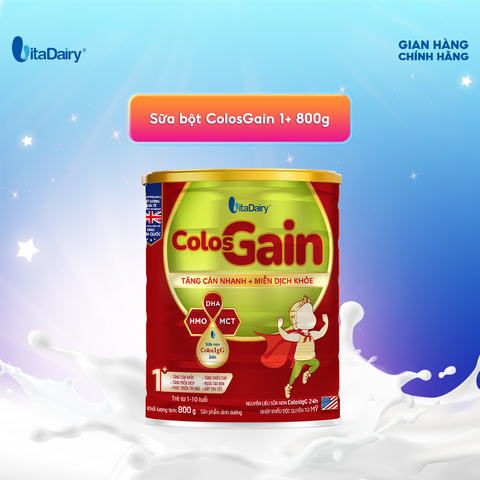 Sữa bột Colos Gain 1+ 800g 