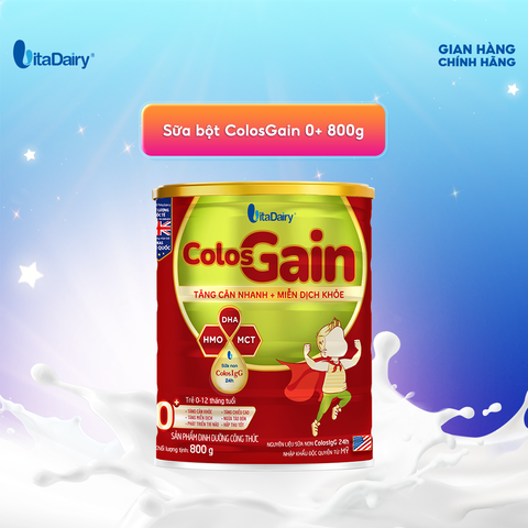  Sữa bột Colos Gain 0+ 800g 