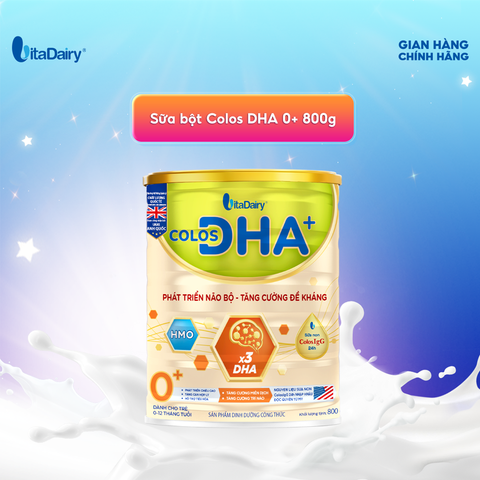  Sữa bột Colos DHA+ 0+ 800G 