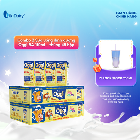  Combo 2 Sữa uống dinh dưỡng Oggi BA 110ml - VitaDairy 