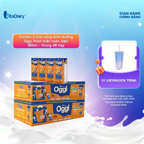  Combo 2 Sữa uống dinh dưỡng Oggi 180ml - VitaDairy 