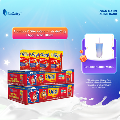 Combo 2 Sữa uống dinh dưỡng Oggi Gold 110ml - VitaDairy 