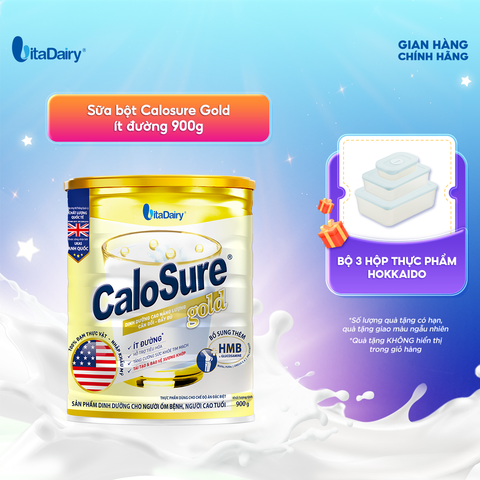  Thực Phẩm Dinh Dưỡng Calosure Gold Ít Đường 900g 