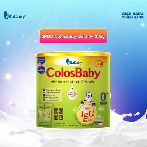 Sữa bột ColosBaby Gold 0+ 336g - Dạng Gói Tiện Lợi 