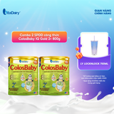  Combo 2 Sữa bột công thức Colosbaby IQ Gold 2+ 800g - VitaDairy 