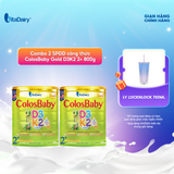  Combo 2 Sữa bột Colosbaby Gold D3K2 2+ 800g, có chứa sữa non, bổ sung canxi hỗ trợ phát triển tầm vóc - VitaDairy 