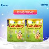  Combo 2 Sữa non Colosbaby Gold 0+ 400g, sữa bột bổ sung dưỡng chất, cho cơ thể khỏe khoắn, tăng trưởng tự nhiên - VitaDairy 