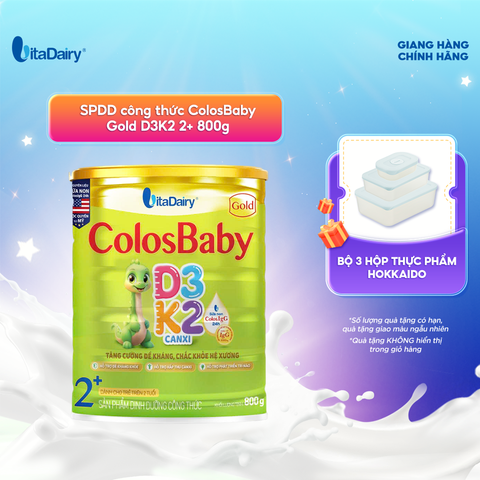  Sữa bột Colosbaby Gold D3K2 2+ 800g 