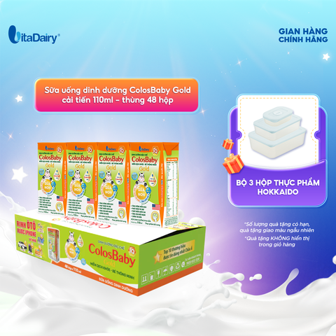  Sữa uống dinh dưỡng Colos DHA+ 110ml - Thùng 48 hộp - VitaDairy 