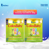  Combo 2 Sữa non Colosbaby Gold D3K2 0+ 400g, sữa bột hỗ trợ dinh dưỡng cho bé, hỗ trợ hệ xương phát triển vững vàng - VitaDairy 