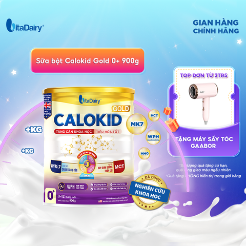  Sữa bột Calokid Gold 0+ 900g 