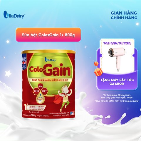  Sữa bột Colos Gain 1+ 800g 