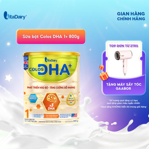  Sữa bột Colos DHA+ 1+ 800G 