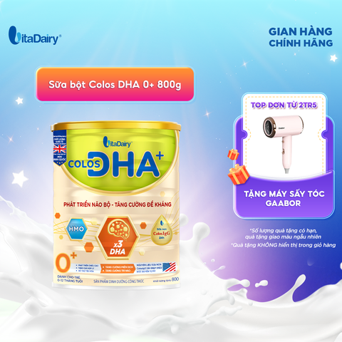  Sữa bột Colos DHA+ 0+ 800G 