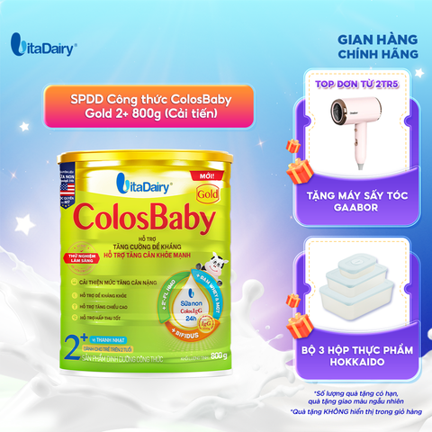  SPDD công thức Colosbaby Gold 2+ 800g (Cải tiến) 