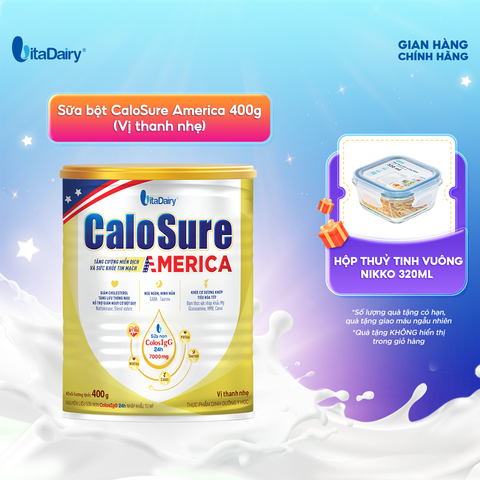 Sữa bột CaloSure America vị thanh nhẹ 400g 