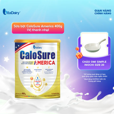  Sữa bột CaloSure America vị thanh nhẹ 800g 