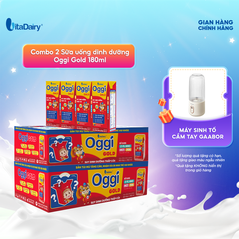  Combo 2 Sữa uống dinh dưỡng Oggi Gold 180ml - VitaDairy 