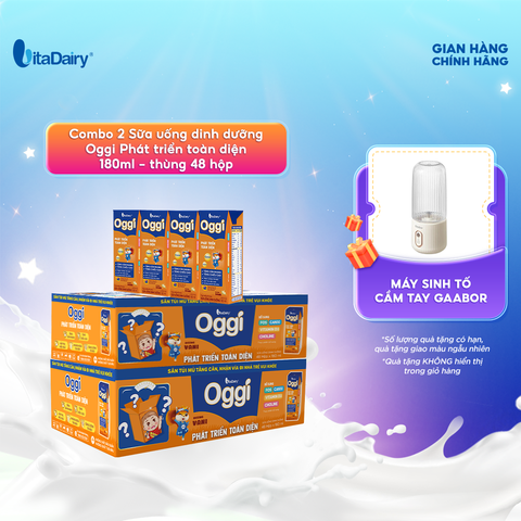  Combo 2 Sữa uống dinh dưỡng Oggi 180ml - VitaDairy 