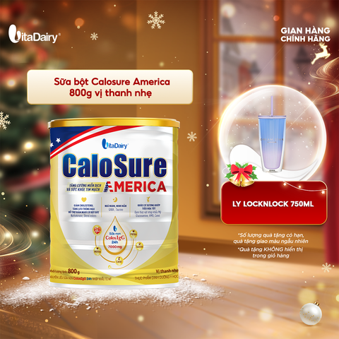  Sữa bột CaloSure America vị thanh nhẹ 800g 