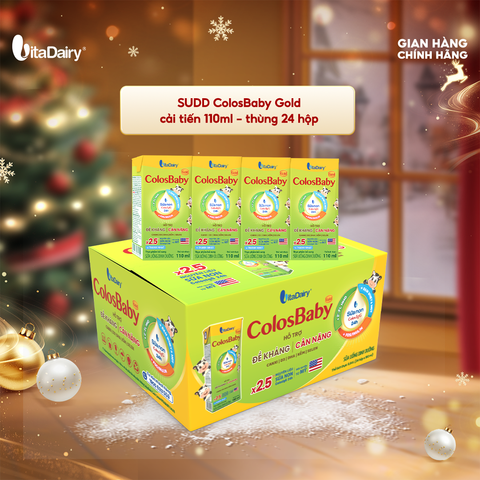  Sữa uống dinh dưỡng ColosBaby Gold cải tiến 110ml - thùng 24 hộp 