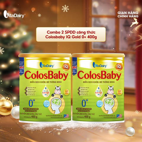  Combo 2 SPDD công thức Colosbaby IQ Gold 0+ 400g 
