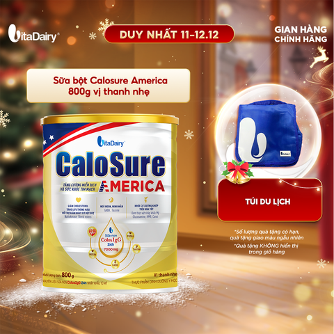  Sữa bột CaloSure America vị thanh nhẹ 800g 