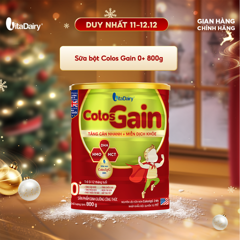  Sữa bột Colos Gain 0+ 800g 