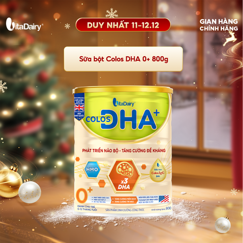  Sữa bột Colos DHA+ 0+ 800G 