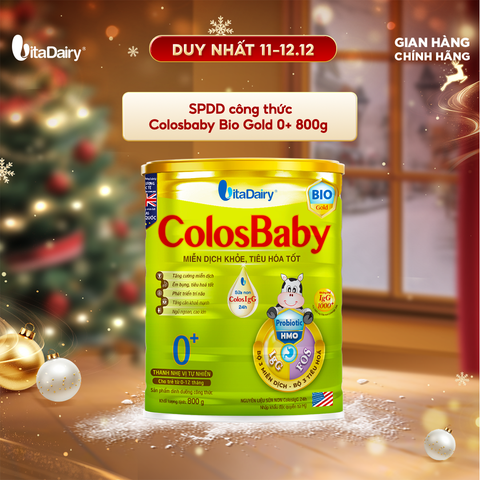  SPDD công thức ColosBaby Bio Gold 0 + 800g 