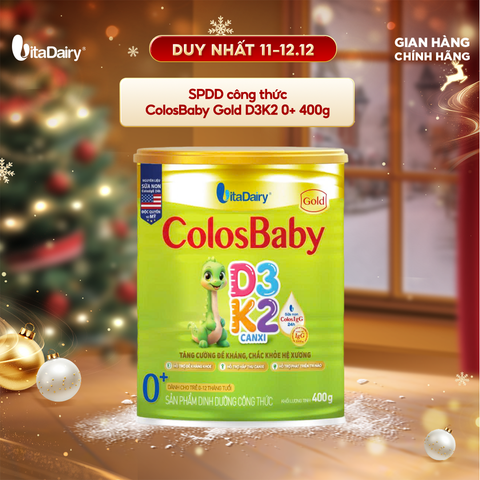  SPDD công thức Colosbaby Gold D3K2 0+ 400g 